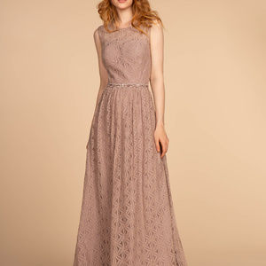 Illusion Neck Sleeveless Long Prom Dress GL2611